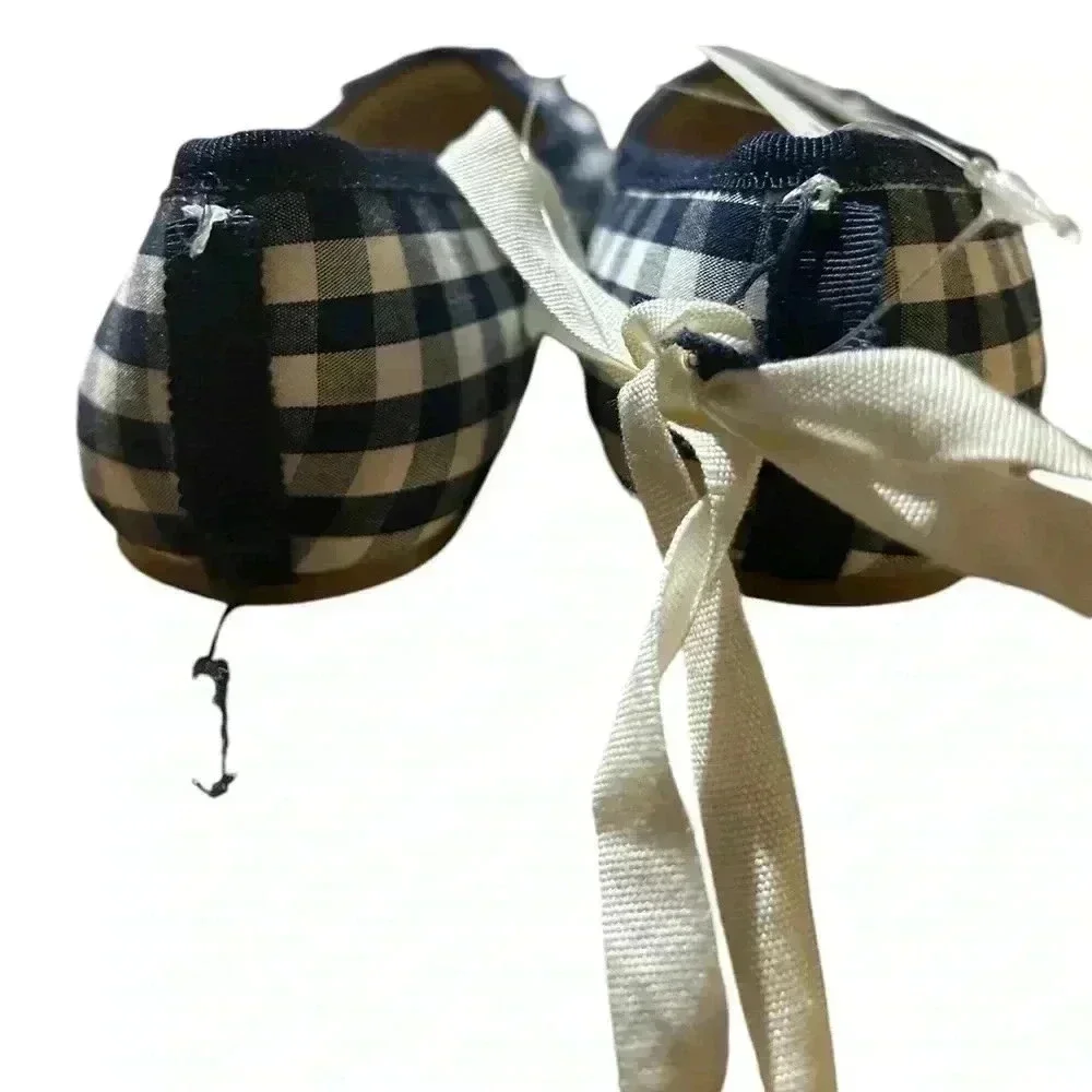 J Crew Crew Cuts Kids Gingham Shoes size 1